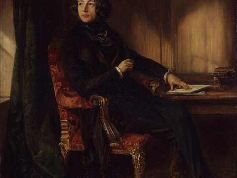Young Charles Dickens by Daniel Maclise, 1839