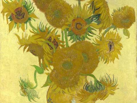 Still Life: Vase with Fourteen Sunflowers, August 1888