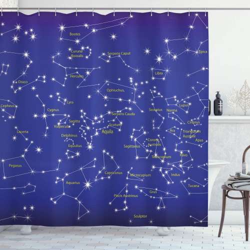 Ambesonne Constellation Shower Curtain