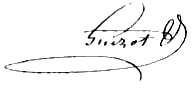 François Guizot Signature