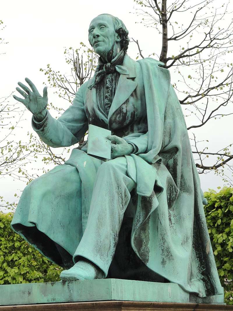 Andersen statue at the Rosenborg Castle Gardens, Copenhagen