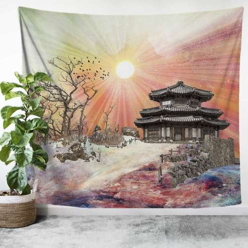 Zen Temple Tapestry