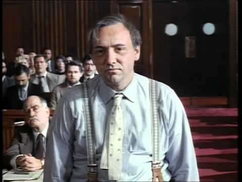 Kevin Spacey portraying Clarence Darrow. Closing speech in the Leopold & Loeb trial