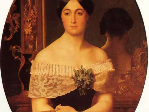 Portrait of Madame de Lamartine by Jean-Léon Gérôme (1849).
